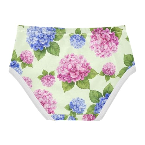 Watercolor Hydrangea Flowers Toddler Underwear, Girls Underwear, 2T–8 Years2