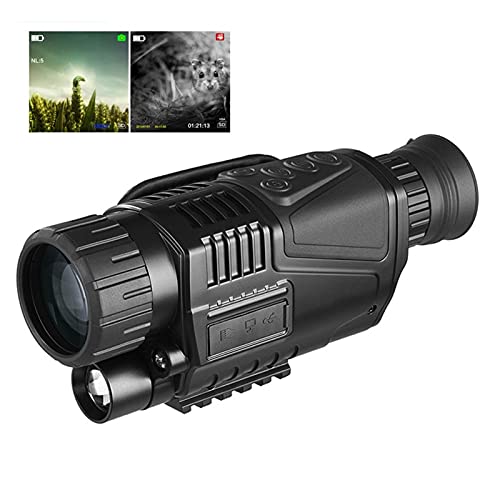 Monocular de visión nocturna infrarroja 5x40 con cámara digital para foto y video