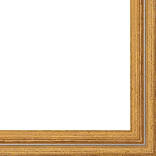 Picture Frame Moulding (Wood) 100ft Bundle - Traditional Gold Finish - 0.75