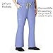 WonderWink Womens Flare Leg Cargo Medical Scrubs Pants, Ceil Blue, Medium US
