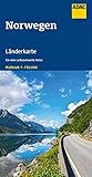 ADAC LänderKarte Norwegen 1:750 000