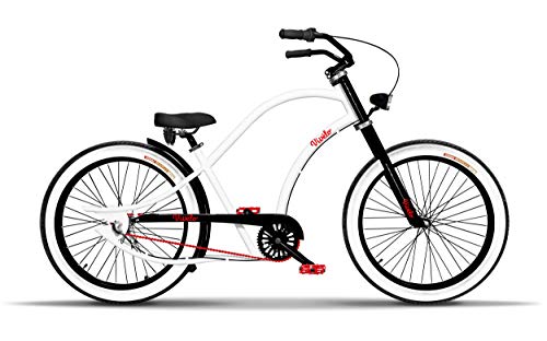 Vivelo Eagle Chopper Bicycle Bike for Men (26 Inches) Aluminum Frame, Lightweight Design, Front Roller Brake