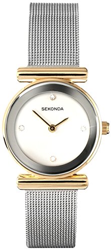 Preisvergleich Produktbild Sekonda Damen Analog Uhr mit Edelstahl beschichtet Armband 4887.27