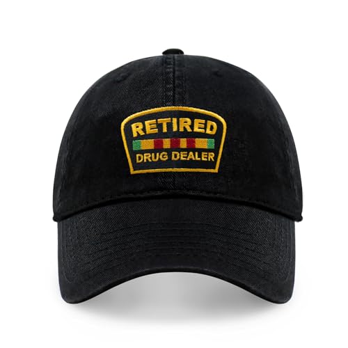 Image of Funny Cotton Dad Hat, Retired Drug Dealer Strip Club Veteran Low Profile
