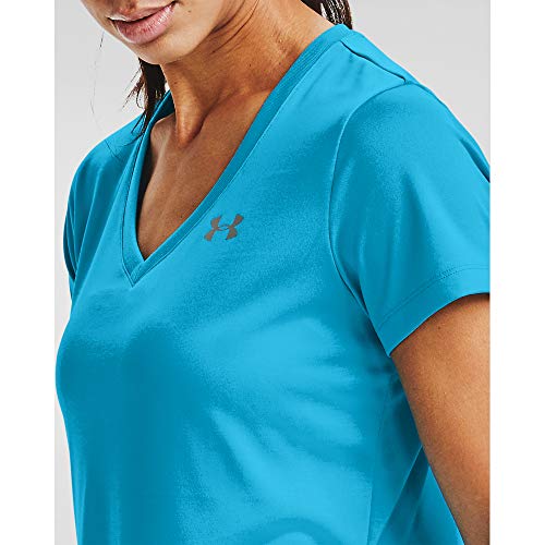 Image of Under Armour Womens Tech V-Neck Short-Sleeve T-Shirt