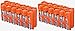Storacell by Powerpax AA Battery Storage Container - Holds 12 Batteries, Orange (2 Pack)
