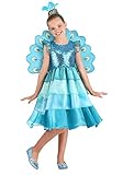 Kid's Pretty Peacock Costume Medium