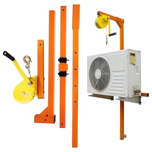 Grúa de elevación de aire acondicionado para instalación en exteriores, 50 pies de altura y capacidad de 400 libras, herramienta de soporte resistente