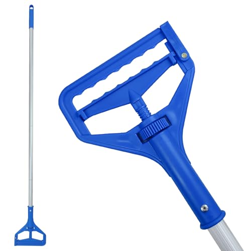 Image of 60 Inch Industrial Mop Handle Commercial mop Handle Heavy Duty Industrial mop Bucket mop Handles Heavy Duty Commercial mop Head Replacement and Handles mop Stick Replacement Mop Stick