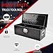 TBAPFS 30 Inch Black Aluminum Tool Box 5 Bar Tread ToolBox for Truck Bed Car Outdoor Trailer Pickup Underbody RV ATV Storage Underbed Tools Organizer w/G Lock &Keys - 30''X13''X10''