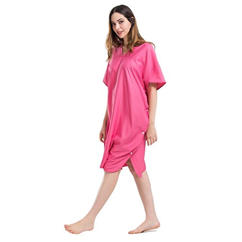 Jian Ya Na Albornoz con Punta de Dedos, Toalla de Playa Delgada y portátil Capa de Secado rápido Que Cambia la Capa de Buceo: Talla única (Rosa Roja)