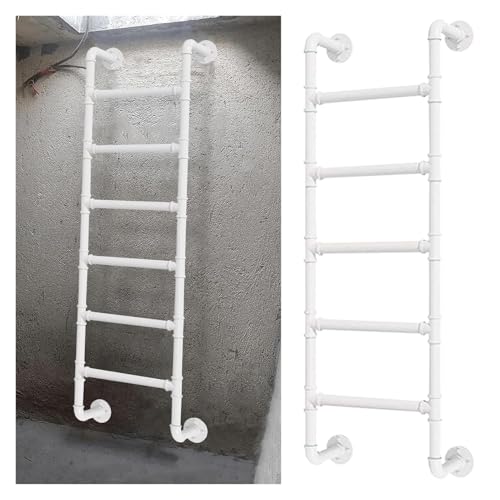 Escalera De Metal For Literas Montada En La Pared, Escalera Salida For Ventana del Sótano, Capacidad Carga 330 Libras, For Lofts/dormitorios/Cubiertas
