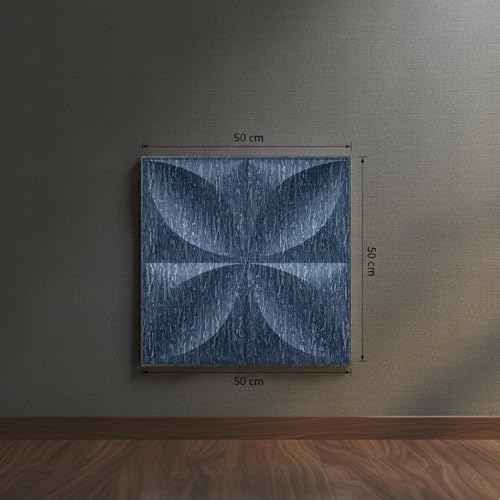 Image of Kayra Decor PVC Panel for Wall Butterfly Design Electric Blue Color 19.7 inch x 19.7 inch (Pack of 40) - Covers 107.80 Sq. Ft.