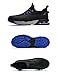 SPIEZ Composite Toe Safety Shoes, Unisex Air Cushion Lightweight Work Shoes Black/Blue Black/Green US5-12