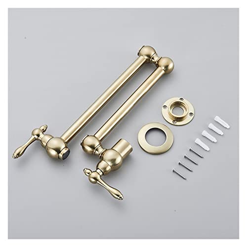 Robinet de cuisine pliable or brossé à double rotation utile - 8