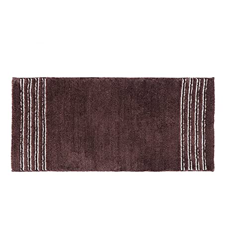 Image of Obsessions Ultra Soft Solid Bath Runner - Premium 1950 GSM Density, Anti-Skid Safety Backing & Superior Absorbency for Quick-Dry Comfort (60x150 cm, Chocolate)