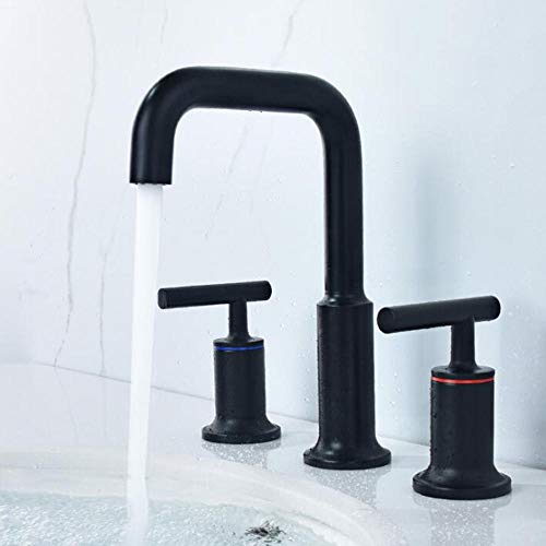 Robinet de lavabo 3 trous or rose pour une salle de bain moderne et économe