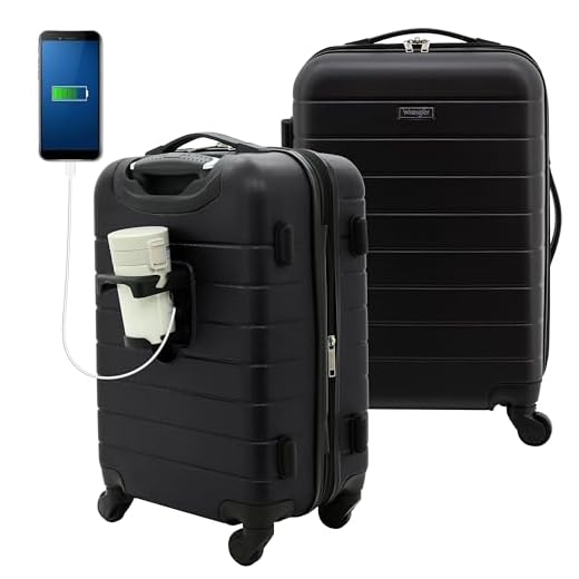 Wrangler Smart Spinner Carry-On Luggage
