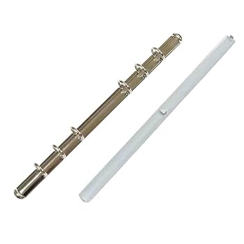 Amazon.co.jp: B6 縦 バインダー 金具 背つきタイプ 6穴【N171