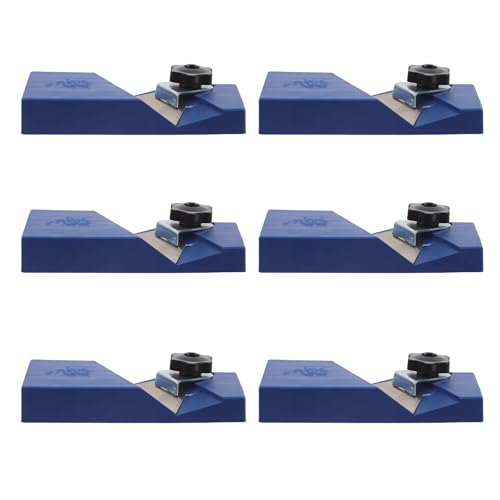 Mini fraises à chanfreiner à 45° lot de 6 raboteuses manuelles bleues en acier pour plaque de plâtre