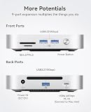ORICO MiniMate 4TB Zewnętrzna kompatybilność SSD z Mac Mini M4, 2 TB do przetwarzania danych 40 Gb/s (3200 MB/s), 2 TB na 1000 MB/s, USB 3.2 (10 Gb/s) x 3, TF i SD 4.0, M4Ultra