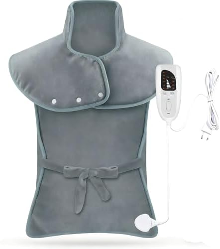 Heating Pad for Neck Shoulders Back Pain Relief, Birthday Christmas Gifts for Women Men Mom Dad Elderly, 24