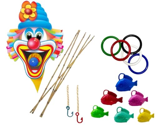 KIT BRINCADEIRAS FESTA JUNINA ARRAIA PALHAÇO PESCARIA ARGOLAS AEFESTOU (PALHAÇO FM, PALHAÇO FM)