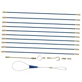 DOITOOL 穿墙線用ファイバーグラスケーブルプラー 低摩擦設計で配線作業効率化 電気工事 通信機器 光ファイバー対応の電線通線引き込みキ