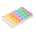 Produktbild LEORX Pill Veranstalter Box Pillendose - 7 Tage 28 Fächer