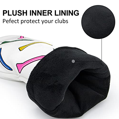 image for montela golf Golf Headcovers,Colorful Tee Driver Headcover Fairway Woo