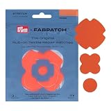 Prym FabPatch 921007 STRETCH RUB-ON Parche naranja (3 unidades) – Parches de reparación autoadhesivos bielásticos para ropa deportiva, leggings, chaquetas y zapatillas – Reparación textil sin coser ni