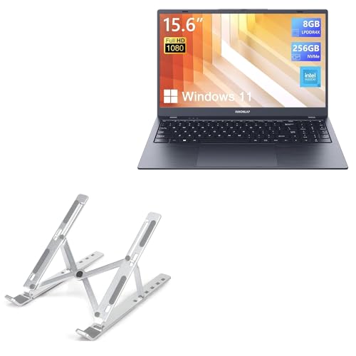 Base ajustable para laptop BoxWave metálica plateada