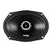 DS18 PRO-ZT Pro Audio Coaxial Midrange Speakers with Built-in Bullet Tweeter, 4-Ohms, Water Resistant - Black Metal Mesh Grill Included (1 Speaker) (6x9 inches)