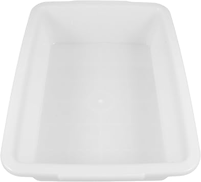 Laboratory Plastic Spill Containment Tray Medium Deep for Chemical Experiments, Rectangular Storage and Weighing Scale Pan, Teaching Lab Tool Tray for Sample Handling