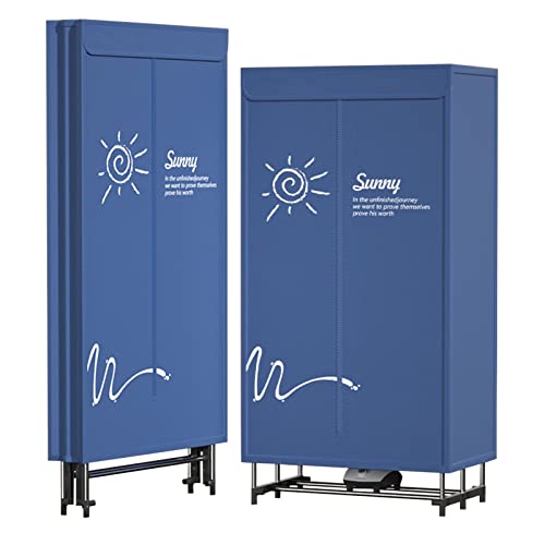 Portable Electric Clothes Dryer, 3-Tier Stainless Steel Clothes Airer 1500W Heated Clothes Dryer, 180 Timing, 560L Large Capacity | Load Bearing 30kg | For Apartment Dormitory