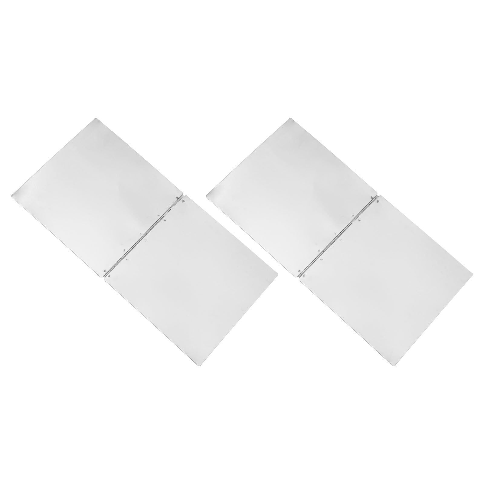 Cabilock 2 Stück Küchen Modernes Design Spritzschutz für Herd und Wand aus Edelstahl mit Hitzeschutz und Ölspritzschutz Silber für Küche Beim Kochen