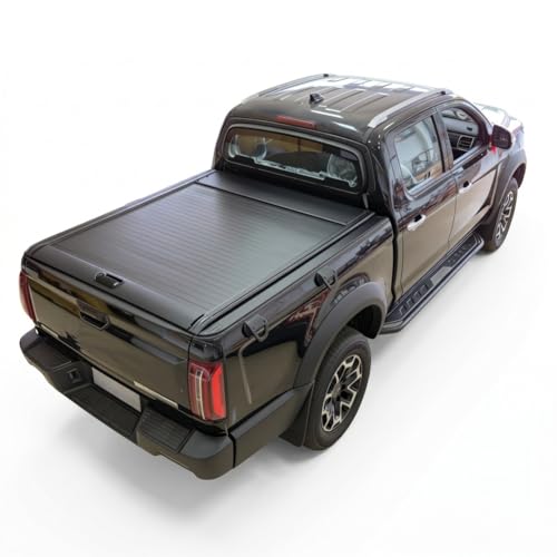 Retractable Hard Truck Bed Tonneau Cover Fits 2014-2026 Chevy Silverado/GMC Sierra 1500 5'8" (69.9”) Bed, Matte Black Aluminum(Installation Breakdown Video at The end of The Details Page)