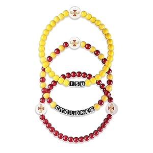 FOCO Iowa State Cyclones NCAA 3 Pack Beaded Friendship Bracelet