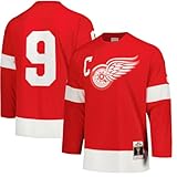 Gordy Howe Detroit Red Wings 1960-61 Replica Player Jersey (US, Alpha, X-Large, Regular, Regular, Red)