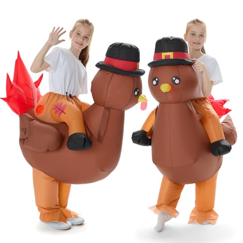 Disfraz Inflable de Pavo para Niños VioraWhite miniatura 1