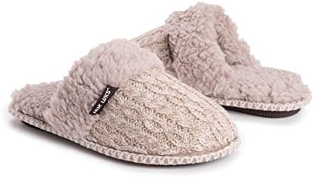 MUK LUKS Women's Frida Scuff Slippers, Fairy Dust/Ivory, 9-10 | Image 6