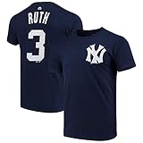 Majestic Babe Ruth Cooperstown Throwback Player Name and Number New York Yankees Youth T-Shirt -...