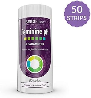 50 Feminine Vaginal pH Test Strips by Seroflora - Monitor Vaginal Intimate Health