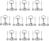 Porotmotor Motorcycle Race Fasteners Quick Release D-Ring 1/4 Turn Race Fairing...