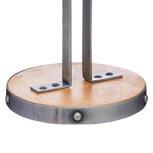 KitchenCraft Industrial Kitchen – Support Livre De Recettes Repliable Bois & Métal, Style Vintage Industriel 26x21 Cm