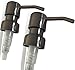 Soap Dispenser Pump Replacement / Liquor Bottle Soap Pumps, Gun Metal Bronze Soap Pumps with Collar Rings - 2 Pack