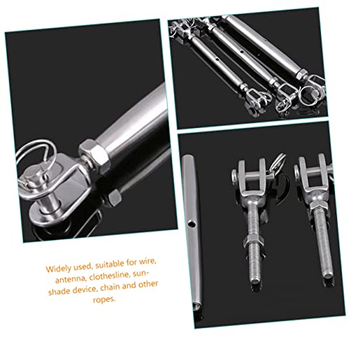 Tensor de cable de acero inoxidable con mordaza, tensor de cuerda resistente con perno miniatura 6