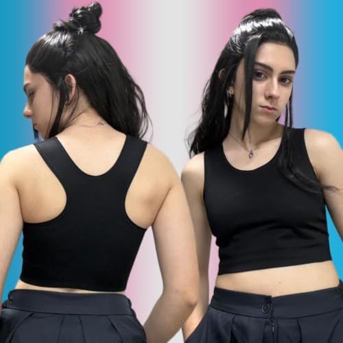Image of Wonababi Chest Binder for Transgender - Seamless Ultra Flat Compression Bra for FTM, Large Breasts