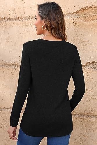 AUSELILY T-Shirt décontracté d'été sans Manches à col en V pour Femmes – Image 6