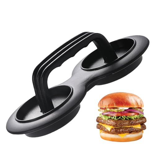 Molde para hamburguesa, prensa para albóndigas de carne – Accesorio de cocina ergonómico extraíble para cocinar salchichas BBQ y preparación de alimentos